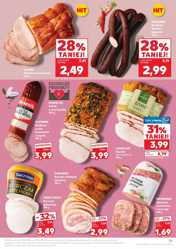 Kaufland - gazetka promocyjna Oferta Kaufland od środy 13.08 do środy 20.08 - strona 25