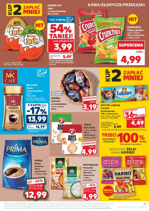 Kaufland - gazetka promocyjna Oferta Kaufland od środy 13.08 do środy 20.08 - strona 41