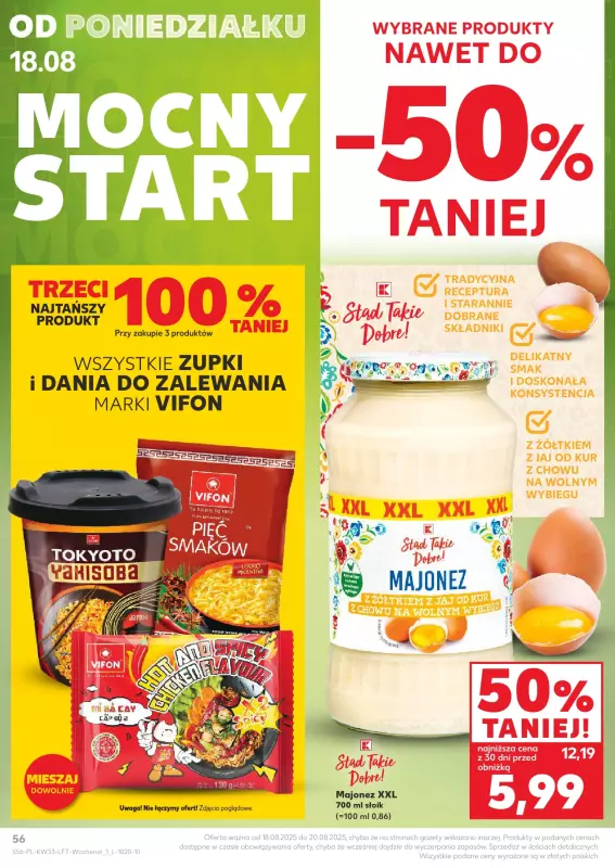 Kaufland - gazetka promocyjna Oferta Kaufland od środy 13.08 do środy 20.08 - strona 56