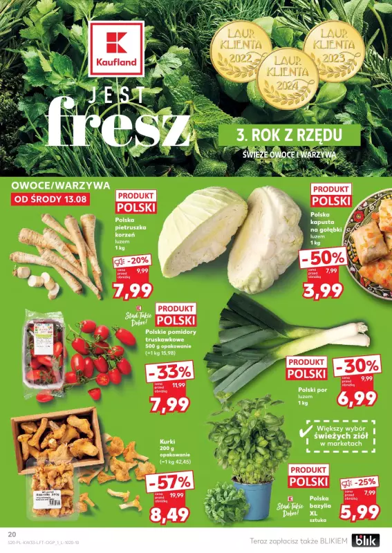 Kaufland - gazetka promocyjna Oferta Kaufland od środy 13.08 do środy 20.08 - strona 20