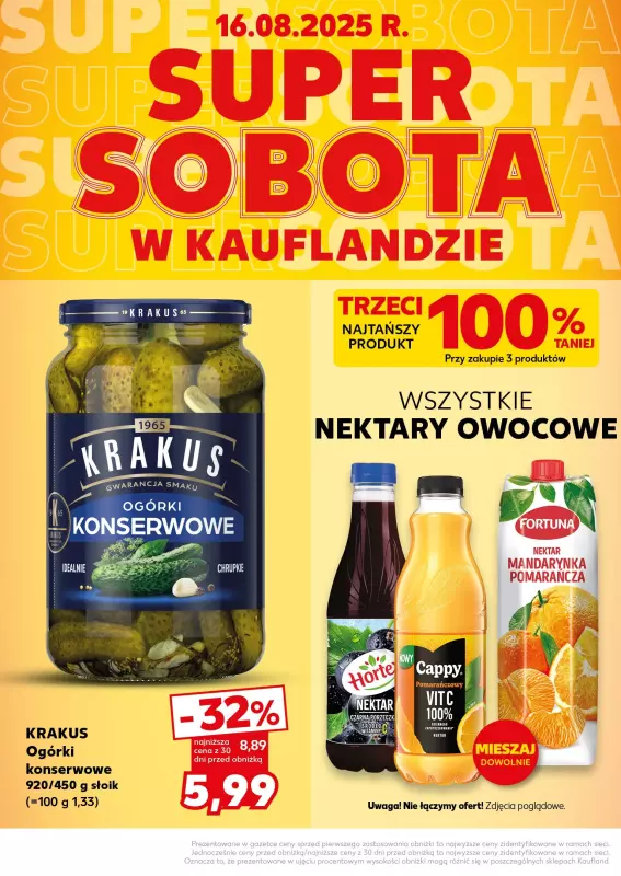 Kaufland - gazetka promocyjna Oferta Kaufland - SUPER SOBOTA od soboty 16.08 do soboty 16.08 - strona 4