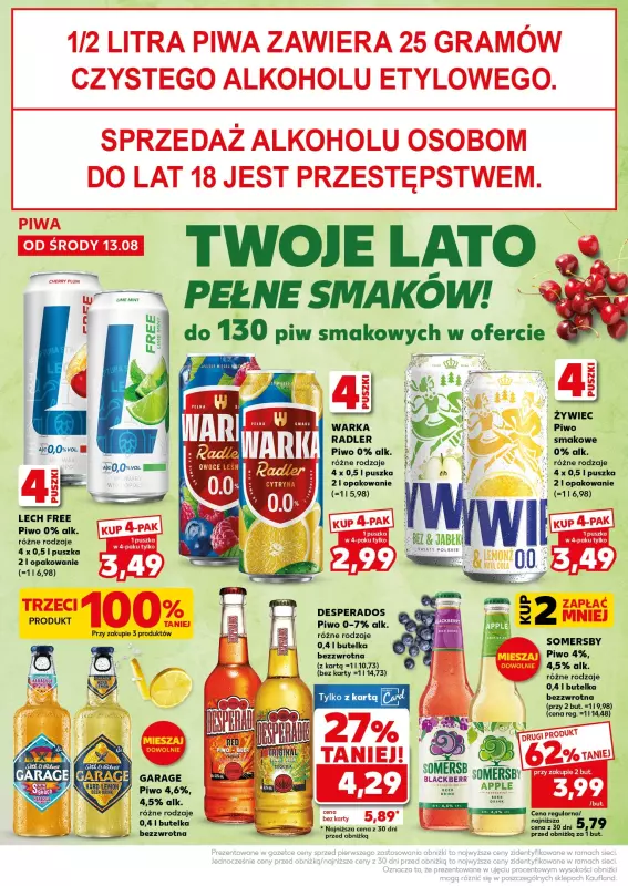 Kaufland - gazetka promocyjna Oferta Kaufland - SUPER SOBOTA od soboty 16.08 do soboty 16.08 - strona 22