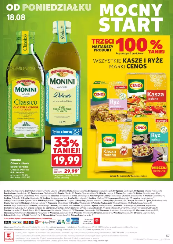 Kaufland - gazetka promocyjna Oferta Kaufland od środy 13.08 do środy 20.08 - strona 57