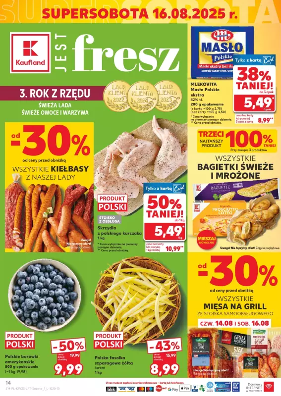 Kaufland - gazetka promocyjna Oferta Kaufland od środy 13.08 do środy 20.08 - strona 14