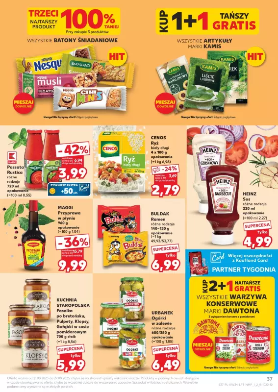 Kaufland - gazetka promocyjna Oferta Kaufland od czwartku 21.08 do środy 27.08 - strona 37