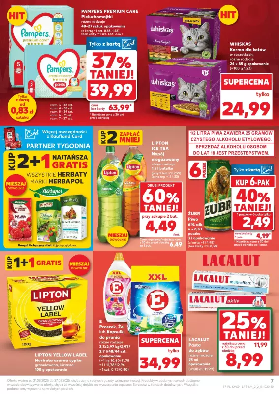 Kaufland - gazetka promocyjna Oferta Kaufland od czwartku 21.08 do środy 27.08 - strona 7