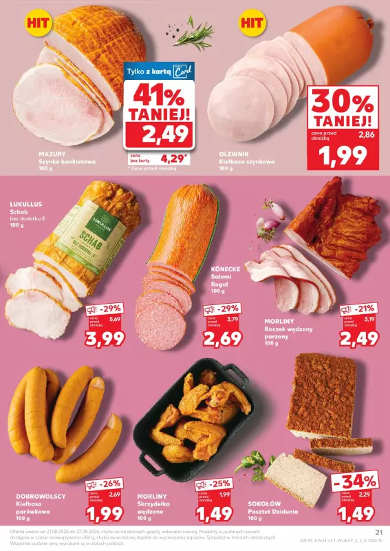 Kaufland - gazetka promocyjna Oferta Kaufland od czwartku 21.08 do środy 27.08 - strona 21