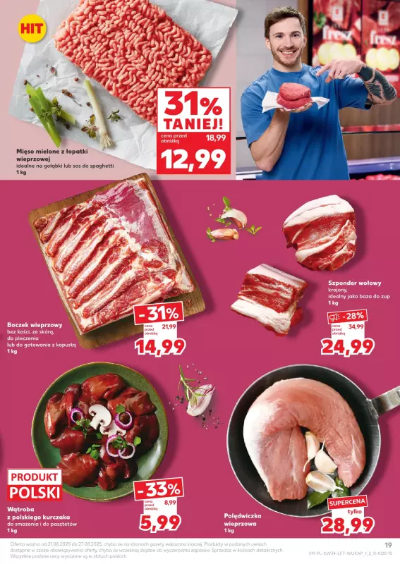 Kaufland - gazetka promocyjna Oferta Kaufland od czwartku 21.08 do środy 27.08 - strona 19