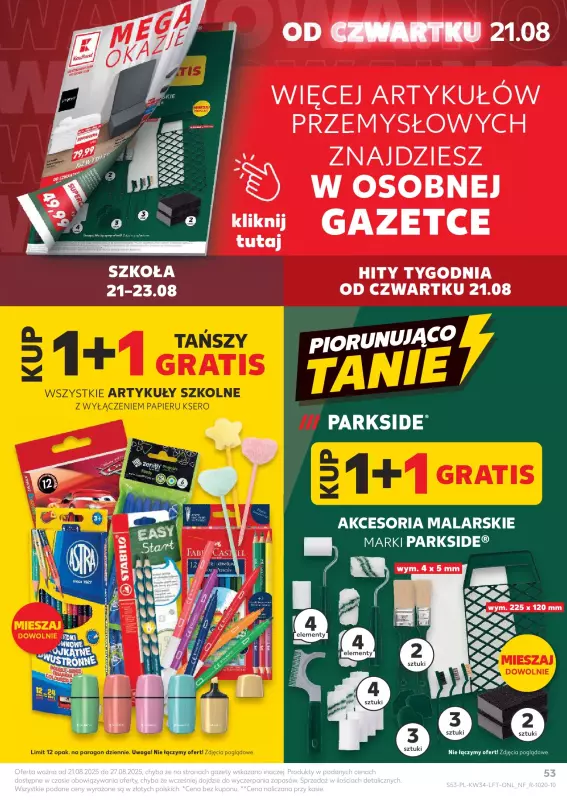 Kaufland - gazetka promocyjna Oferta Kaufland od czwartku 21.08 do środy 27.08 - strona 53