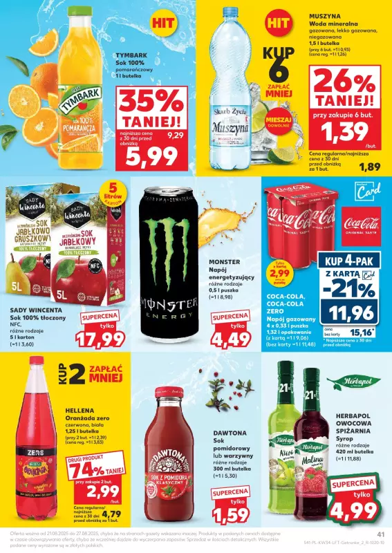 Kaufland - gazetka promocyjna Oferta Kaufland od czwartku 21.08 do środy 27.08 - strona 41