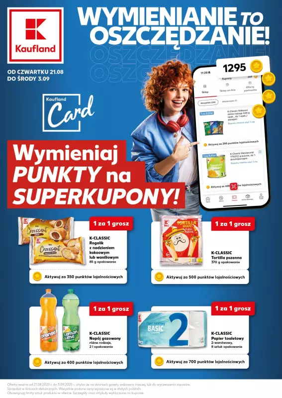 Kaufland - gazetka promocyjna Oferta Kaufland - Kupony od czwartku 21.08 do środy 03.09