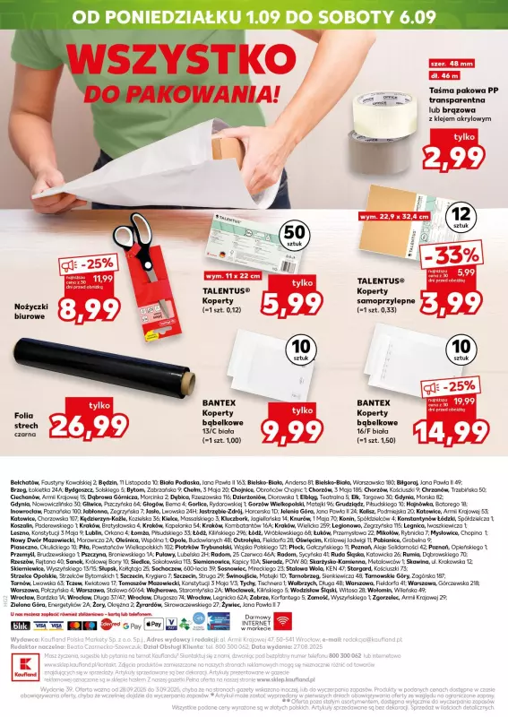 Kaufland - gazetka promocyjna Oferta Kaufland - Non Food od czwartku 28.08 do środy 03.09 - strona 20