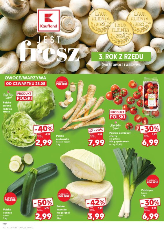 Kaufland - gazetka promocyjna Oferta Kaufland od czwartku 28.08 do środy 03.09 - strona 22