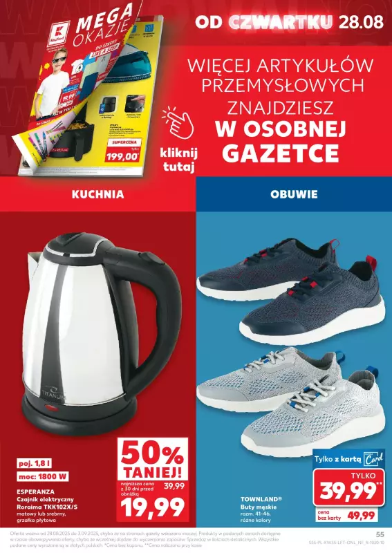 Kaufland - gazetka promocyjna Oferta Kaufland od czwartku 28.08 do środy 03.09 - strona 55