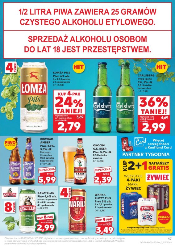 Kaufland - gazetka promocyjna Oferta Kaufland od czwartku 28.08 do środy 03.09 - strona 47