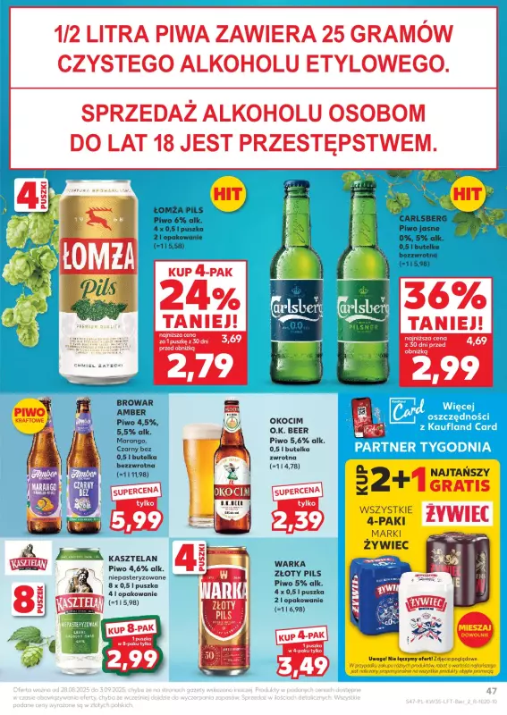 Kaufland - gazetka promocyjna Oferta Kaufland od czwartku 28.08 do środy 03.09 - strona 47