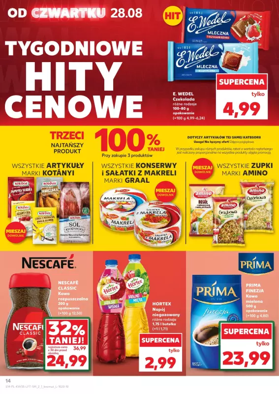Kaufland - gazetka promocyjna Oferta Kaufland od czwartku 28.08 do środy 03.09 - strona 14