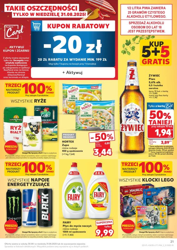 Kaufland - gazetka promocyjna Oferta Kaufland od czwartku 28.08 do środy 03.09 - strona 21
