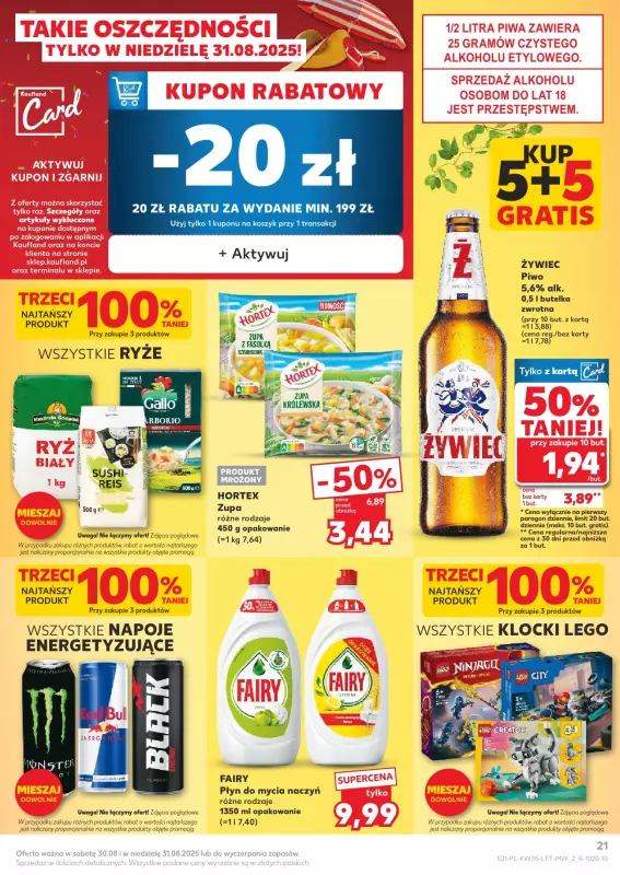 Kaufland - gazetka promocyjna Oferta Kaufland od czwartku 28.08 do środy 03.09 - strona 21