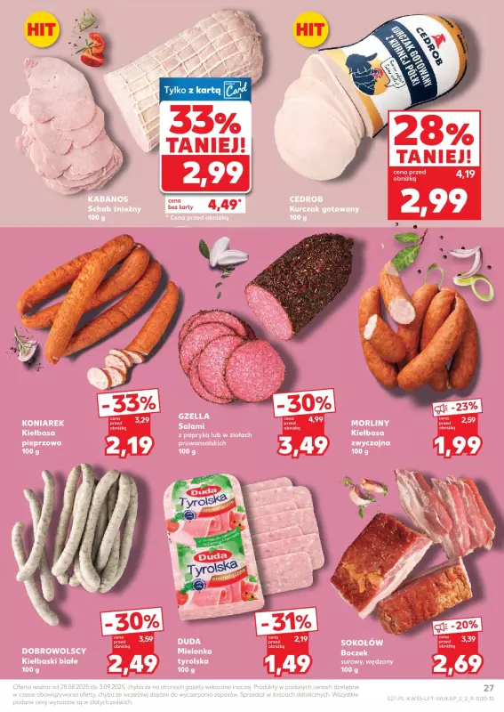 Kaufland - gazetka promocyjna Oferta Kaufland od czwartku 28.08 do środy 03.09 - strona 27