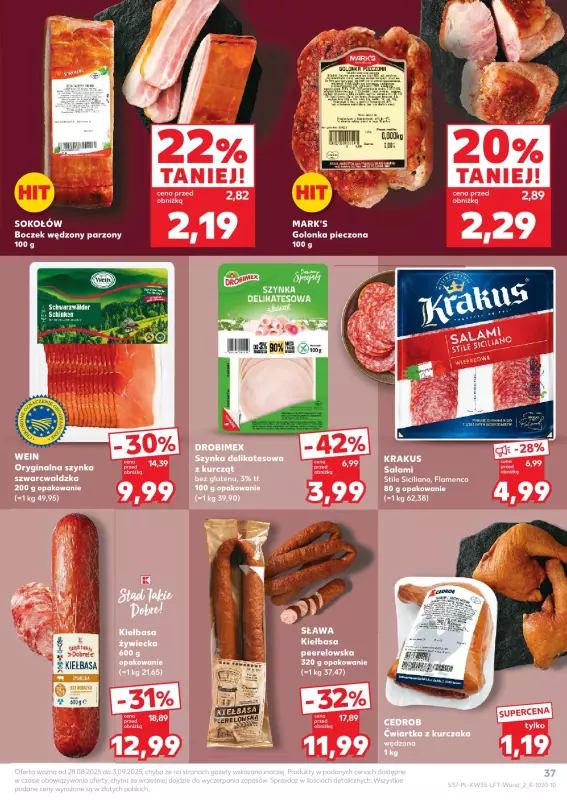 Kaufland - gazetka promocyjna Oferta Kaufland od czwartku 28.08 do środy 03.09 - strona 37