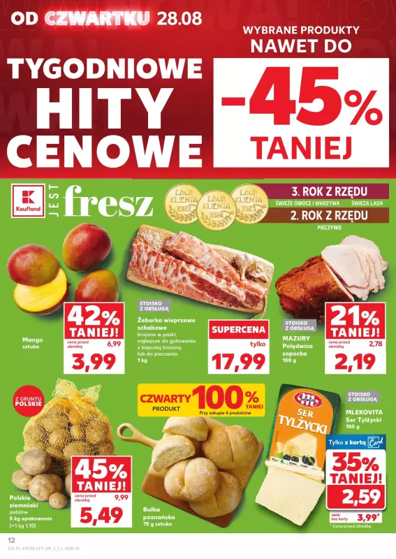 Kaufland - gazetka promocyjna Oferta Kaufland od czwartku 28.08 do środy 03.09 - strona 12