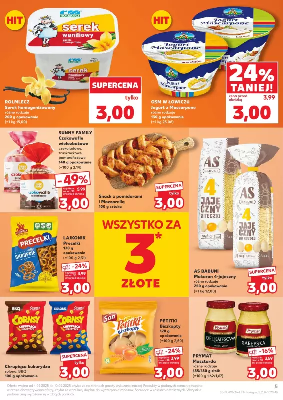 Kaufland - gazetka promocyjna Oferta Kaufland  do środy 10.09 - strona 5