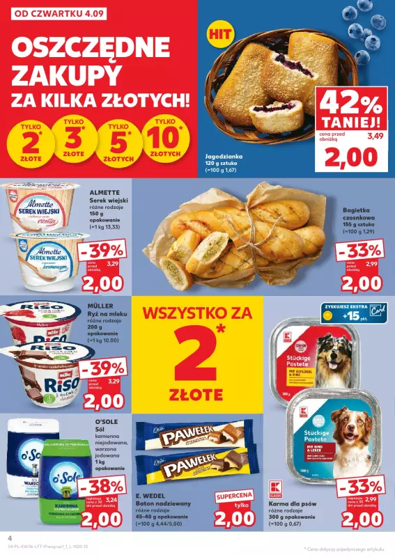 Kaufland - gazetka promocyjna Oferta Kaufland  do środy 10.09 - strona 4