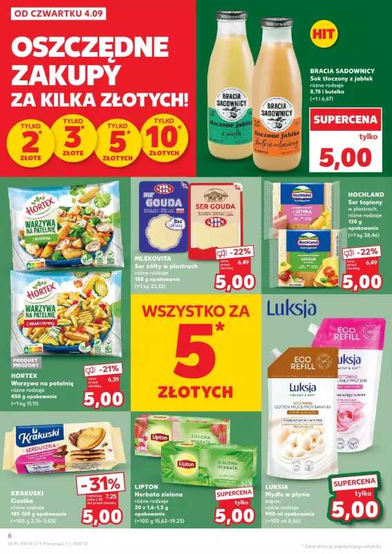 Kaufland - gazetka promocyjna Oferta Kaufland  do środy 10.09 - strona 6