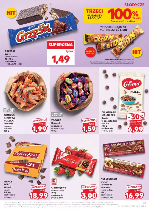 Kaufland - gazetka promocyjna Oferta Kaufland  do środy 10.09 - strona 37
