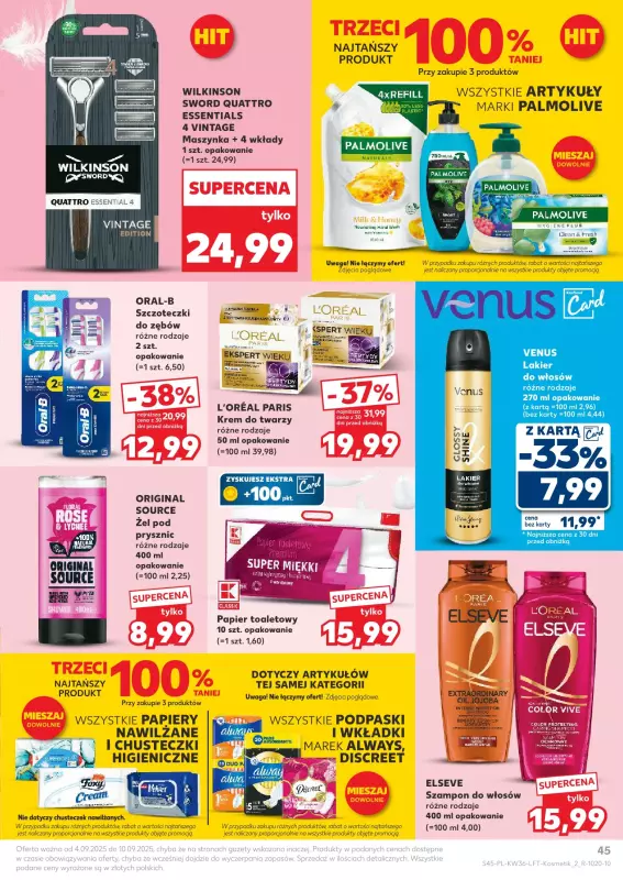 Kaufland - gazetka promocyjna Oferta Kaufland  do środy 10.09 - strona 45