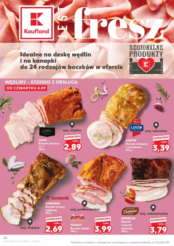 Kaufland - gazetka promocyjna Oferta Kaufland  do środy 10.09 - strona 22