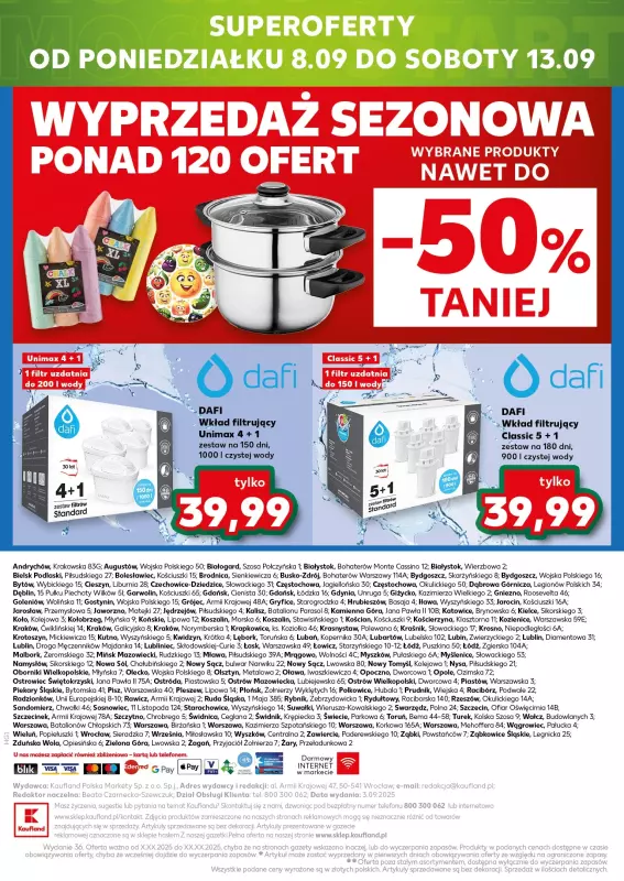 Kaufland - gazetka promocyjna Oferta Kaufland - Non Food od czwartku 04.09 do środy 10.09 - strona 20