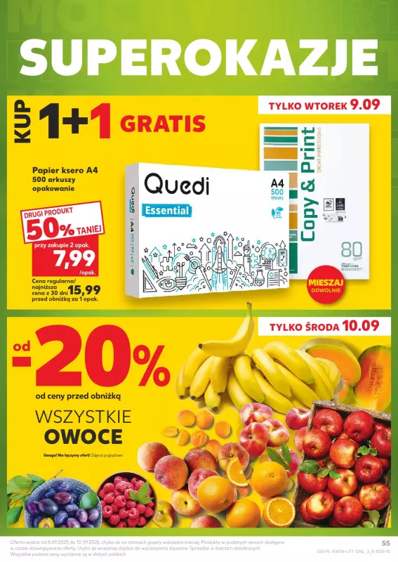 Kaufland - gazetka promocyjna Oferta Kaufland od czwartku 04.09 do środy 10.09 - strona 55
