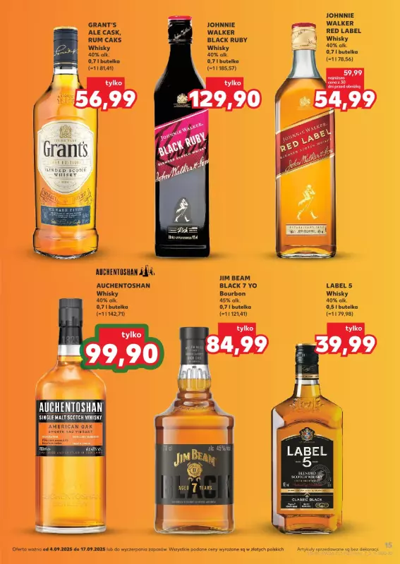 Kaufland - gazetka promocyjna Barek Kauflandu  do środy 17.09 - strona 15