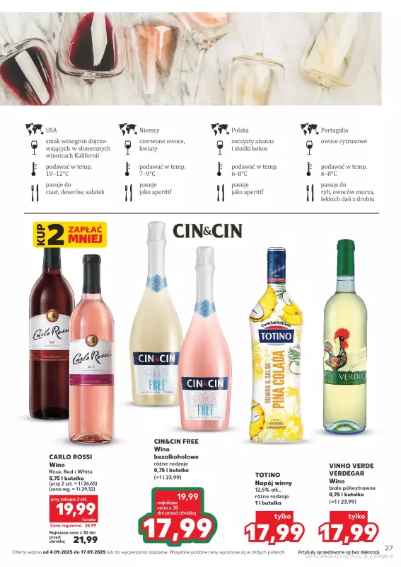 Kaufland - gazetka promocyjna Barek Kauflandu  do środy 17.09 - strona 27