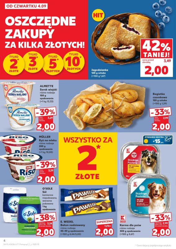 Kaufland - gazetka promocyjna Oferta Kaufland od czwartku 04.09 do środy 10.09 - strona 4