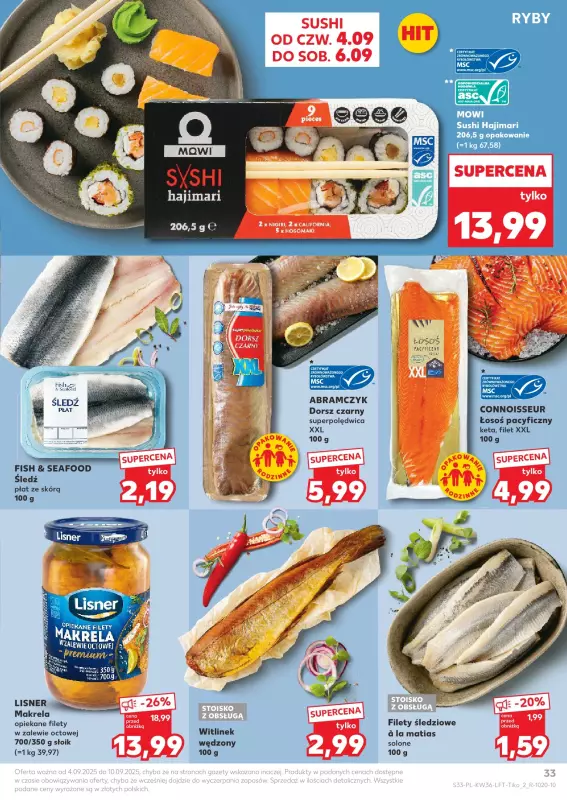 Kaufland - gazetka promocyjna Oferta Kaufland od czwartku 04.09 do środy 10.09 - strona 33