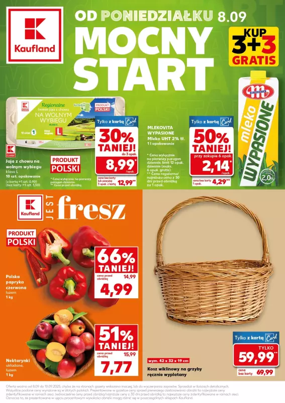 Kaufland - gazetka promocyjna Mocny Start od poniedziałku 08.09 do środy 10.09
