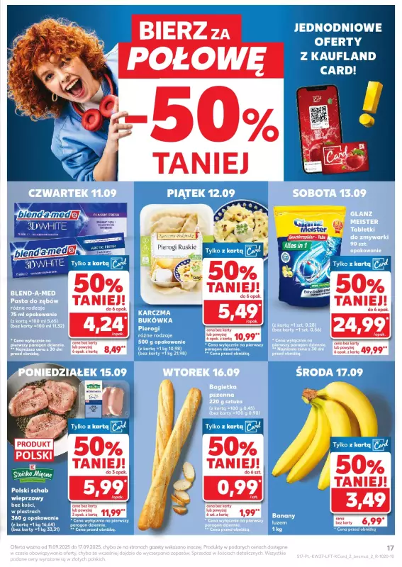 Kaufland - gazetka promocyjna Oferta Kaufland od czwartku 11.09 do środy 17.09 - strona 17