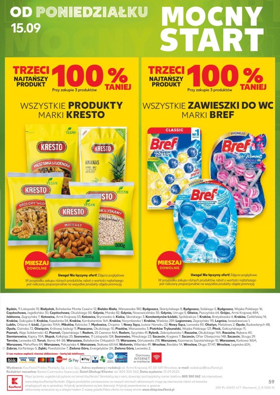 Kaufland - gazetka promocyjna Oferta Kaufland od czwartku 11.09 do środy 17.09 - strona 59