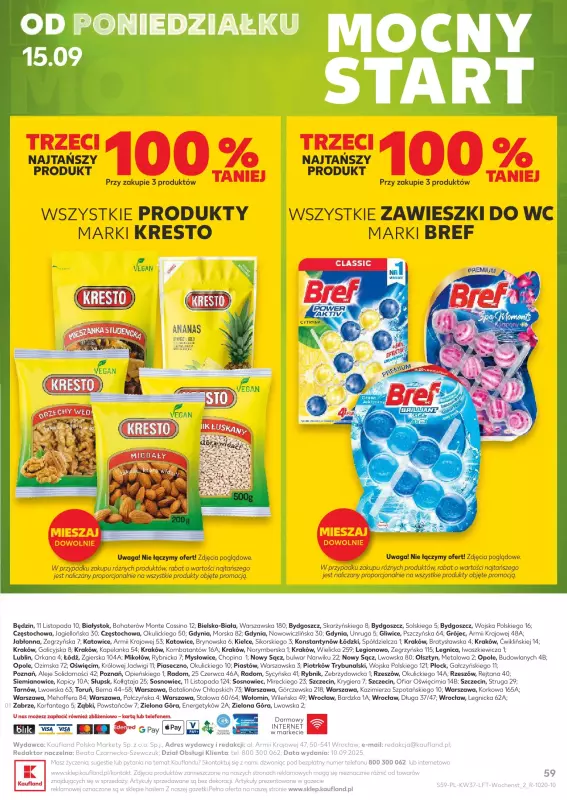 Kaufland - gazetka promocyjna Oferta Kaufland od czwartku 11.09 do środy 17.09 - strona 59