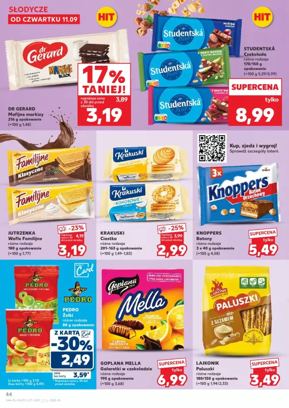 Kaufland - gazetka promocyjna Oferta Kaufland od czwartku 11.09 do środy 17.09 - strona 44