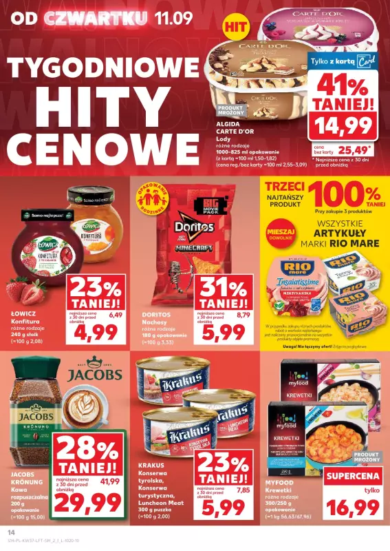 Kaufland - gazetka promocyjna Oferta Kaufland od czwartku 11.09 do środy 17.09 - strona 14