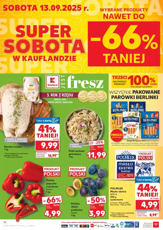 Kaufland - gazetka promocyjna Oferta Kaufland od czwartku 11.09 do środy 17.09 - strona 18