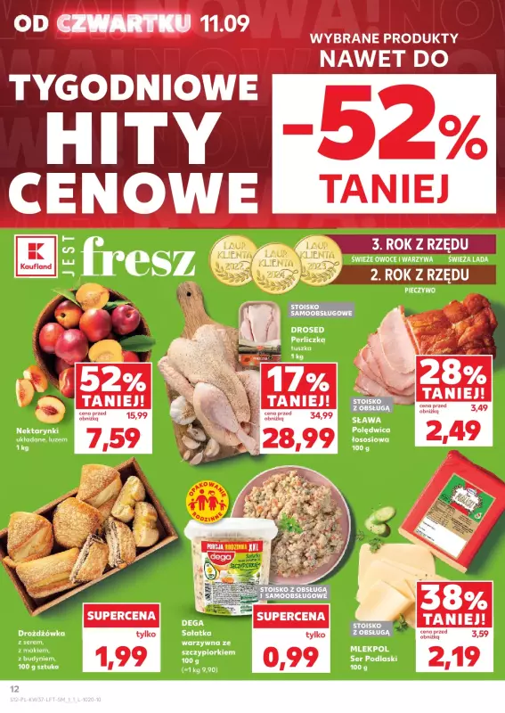 Kaufland - gazetka promocyjna Oferta Kaufland od czwartku 11.09 do środy 17.09 - strona 12