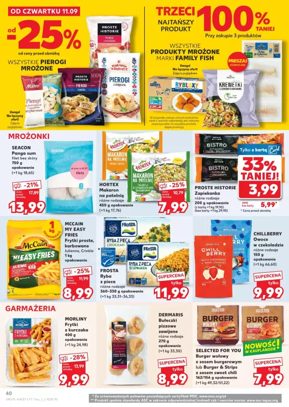 Kaufland - gazetka promocyjna Oferta Kaufland od czwartku 11.09 do środy 17.09 - strona 40