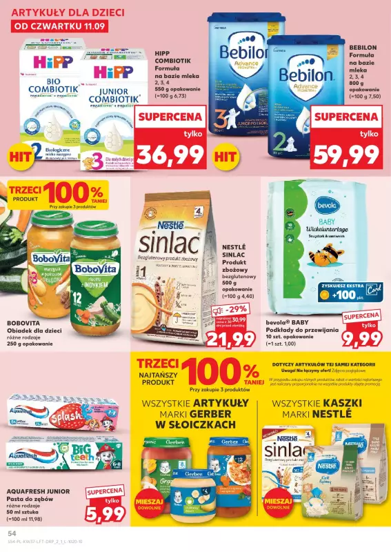 Kaufland - gazetka promocyjna Oferta Kaufland od czwartku 11.09 do środy 17.09 - strona 54