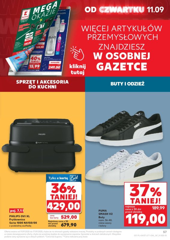 Kaufland - gazetka promocyjna Oferta Kaufland od czwartku 11.09 do środy 17.09 - strona 57