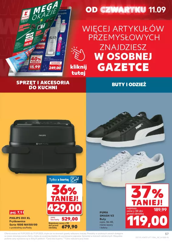 Kaufland - gazetka promocyjna Oferta Kaufland od czwartku 11.09 do środy 17.09 - strona 57